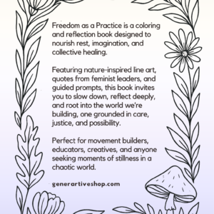 (Digital) Freedom As a Practice Coloring and Reflection Book - Image 1