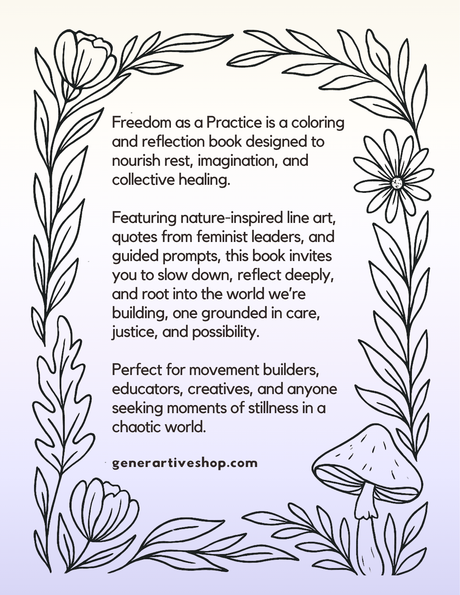 (Digital) Freedom As a Practice Coloring and Reflection Book - Image 1